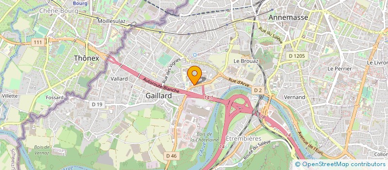 localisation de l'entreprise PAGE PEPINERISTES PAYSAGISTES à GAILLARD