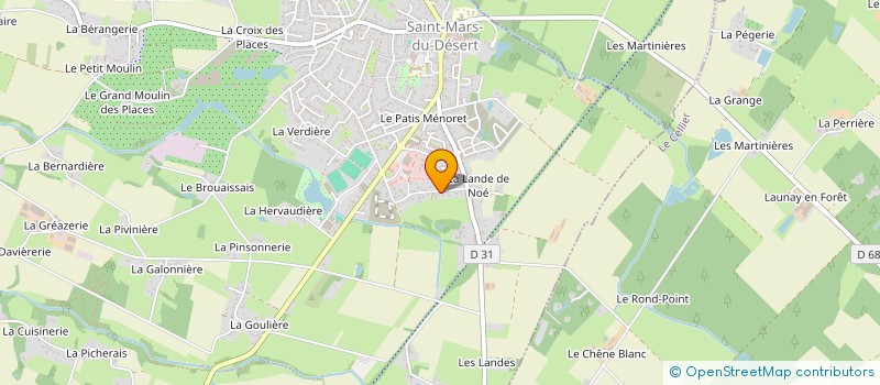 localisation de l'entreprise PAGEAU INDIVISION  SAINT-MARS-DU-DESERT