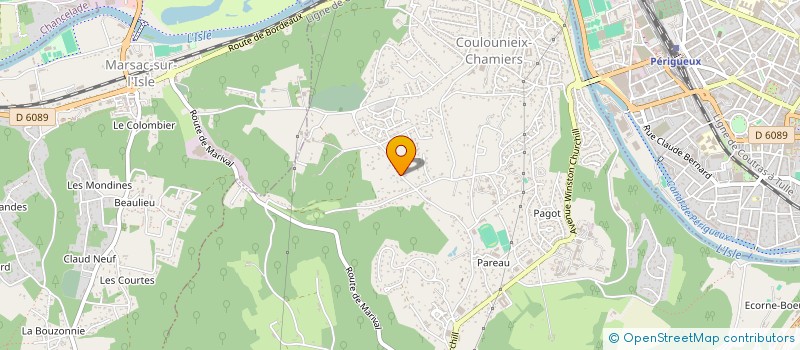 localisation de l'entreprise PAGER INNOV à COULOUNIEIX-CHAMIERS