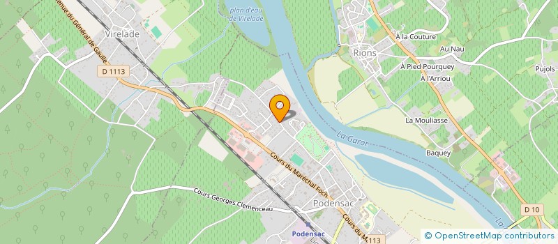 localisation de l'entreprise PAGERAMA  PODENSAC