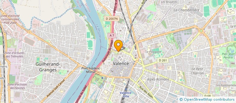 localisation de l'entreprise PAGES à VALENCE
