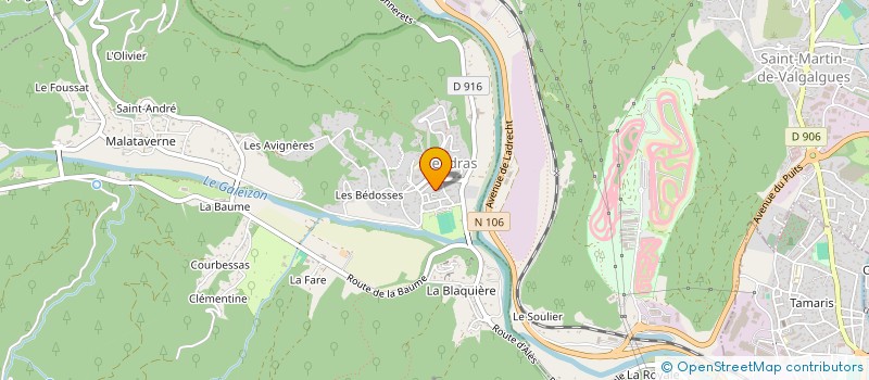 localisation de l'entreprise PAGES  SAINT-PAUL-LA-COSTE