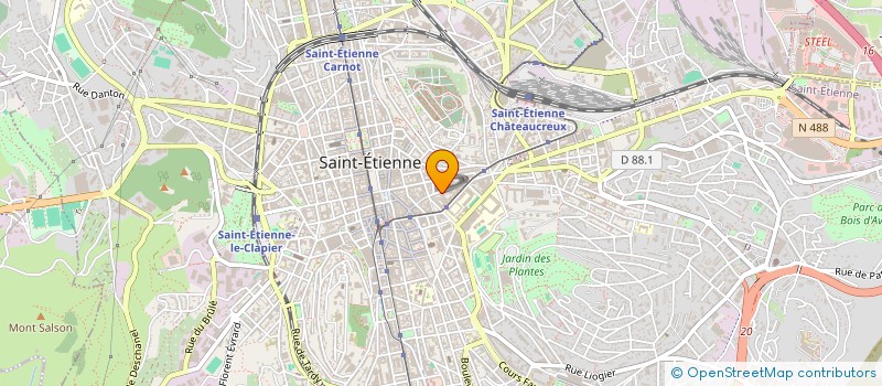 localisation de l'entreprise PAGES DE COULEURS à SAINT-ETIENNE
