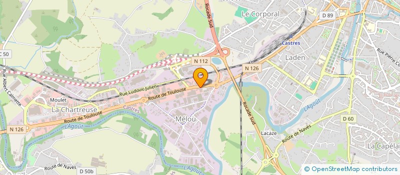 localisation de l'entreprise PAGES ET FILS  CASTRES