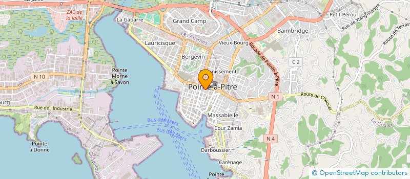 localisation de l'entreprise PAGES ET IMAGES 1 à POINTE-A-PITRE