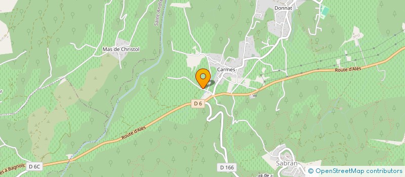 localisation de l'entreprise PAGES GERGETTE ET URBAIN à SABRAN
