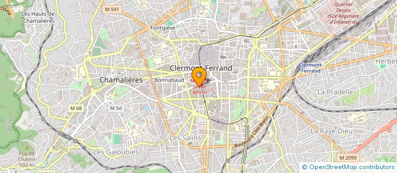 localisation de l'entreprise PAGES IMMOBILIER  CLERMONT-FERRAND