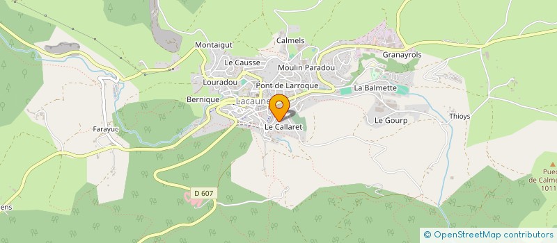 localisation de l'entreprise PAGES PERE & FILS à LACAUNE