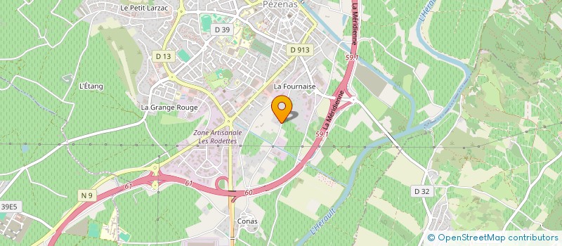 localisation de l'entreprise PAGES PERE, FILS ET FILLE  PEZENAS