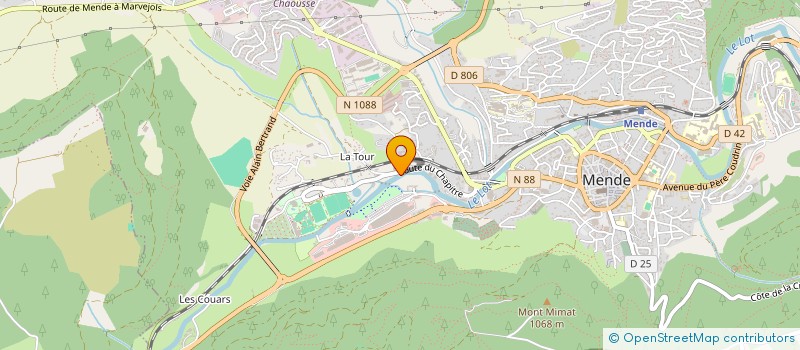 localisation de l'entreprise PAGES SAS  MENDE