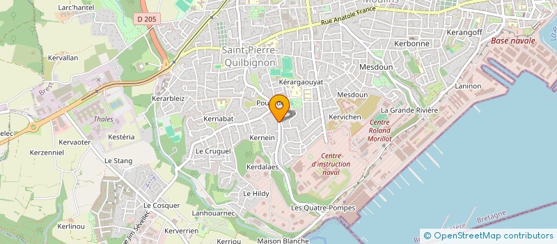 localisation de l'entreprise PAGES TROUVEES  BREST