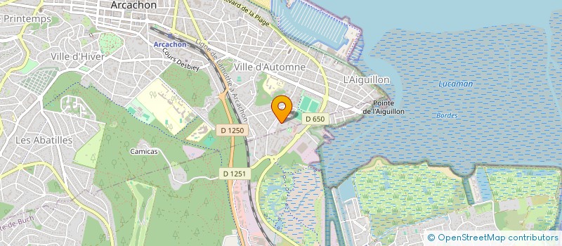 localisation de l'entreprise PAGESCO à ARCACHON