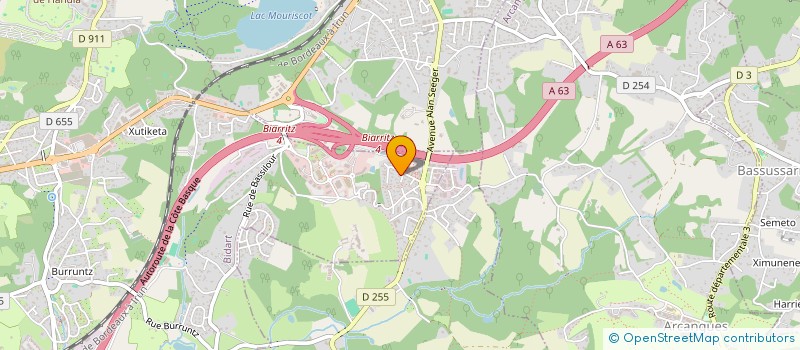 localisation de l'entreprise PAGESMOBILES.COM  BIDART