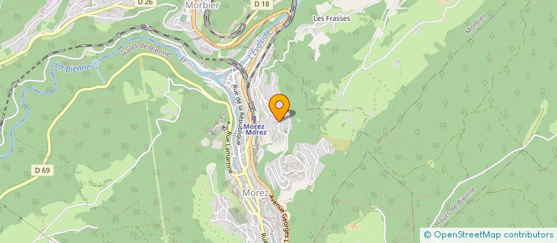 localisation de l'entreprise PAGET CONFORT SOC  HAUTS DE BIENNE