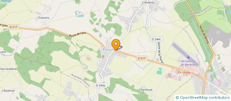 localisation de l'entreprise PAGGE  ARANDON-PASSINS