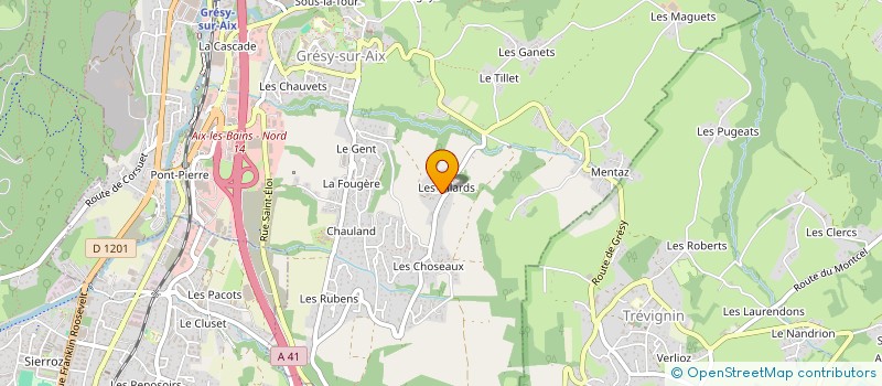 localisation de l'entreprise PAGGETTI  GRESY-SUR-AIX