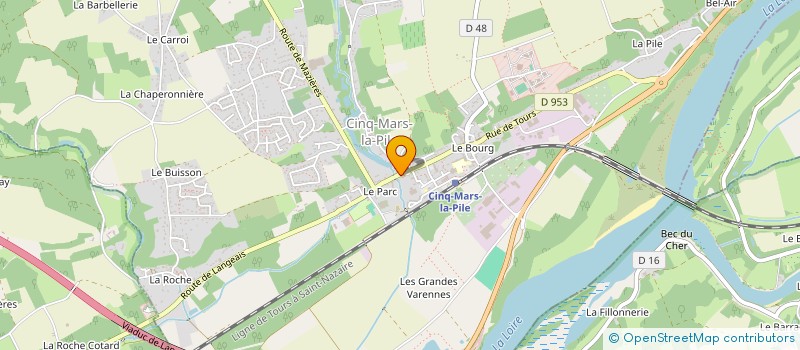 localisation de l'entreprise PAGI  CINQ-MARS-LA-PILE