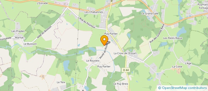 localisation de l'entreprise PAGI DU PUY PARLIER à SAINT-JUST-LE-MARTEL