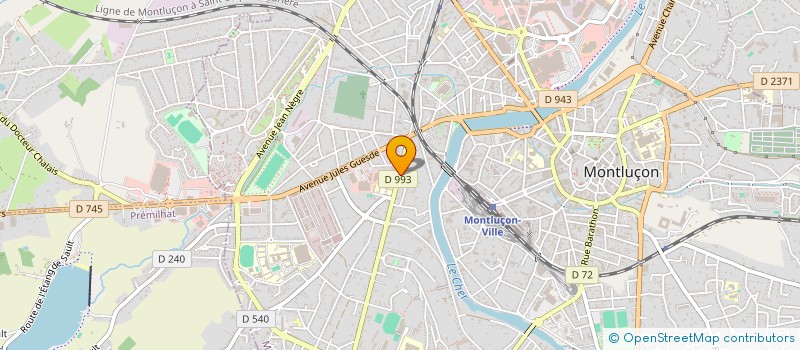 localisation de l'entreprise PAGIANT SCI à MONTLUCON