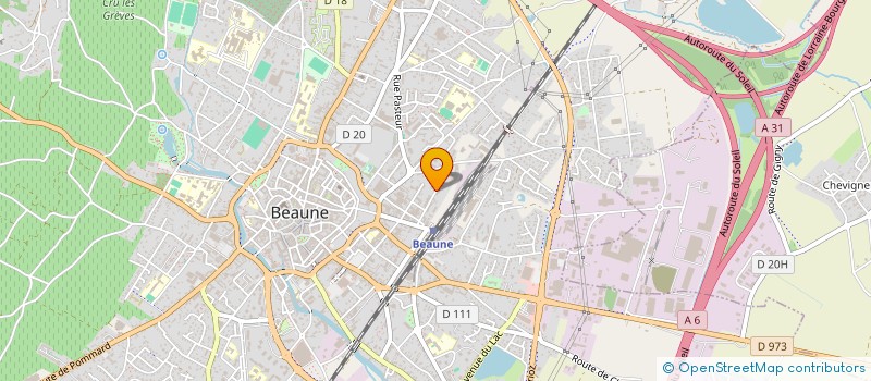 localisation de l'entreprise PAGIN'UP à BEAUNE