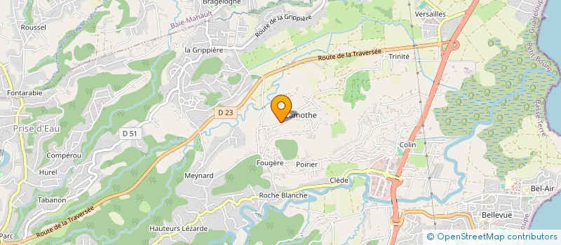 localisation de l'entreprise PAGME ISAGA  PETIT-BOURG