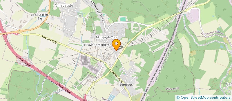 localisation de l'entreprise PAGNI SERVICES  VILLEVAUDE