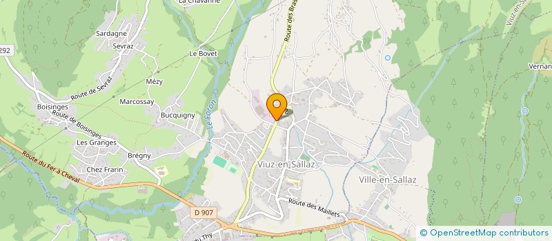localisation de l'entreprise PAGNOD INDUSTRIE SARL à VIUZ-EN-SALLAZ