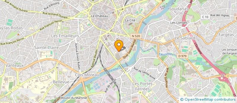 localisation de l'entreprise PAGNON R à LIMOGES