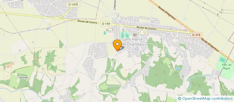 localisation de l'entreprise PAGNOUD SYLVAIN ELECTRICITE GENERALE  SAINT-PIERRE-DE-CHANDIEU