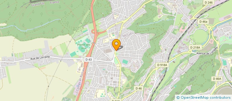 localisation de l'entreprise PAGNY à LONGWY