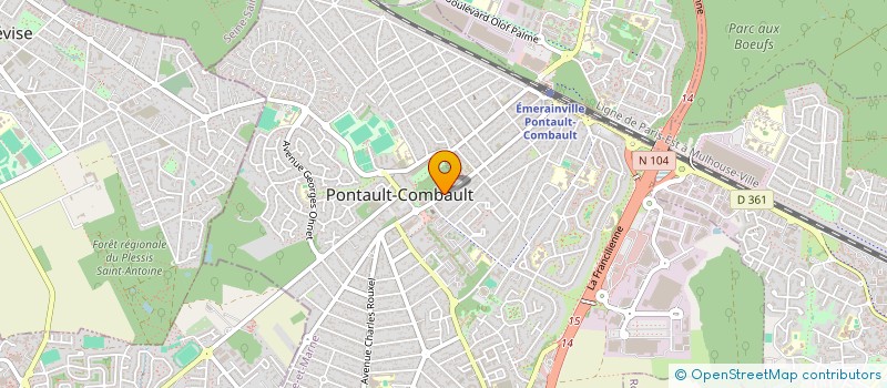 localisation de l'entreprise PAGNY ASSOCIES PONTAULT à PONTAULT-COMBAULT