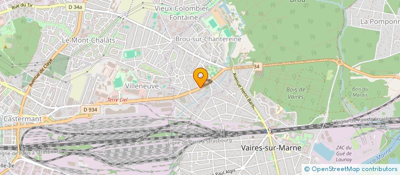 localisation de l'entreprise PAGNY ASSOCIES SCDP à BROU-SUR-CHANTEREINE