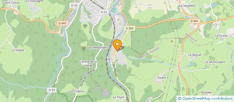 localisation de l'entreprise PAGO  MOUTIER-ROZEILLE