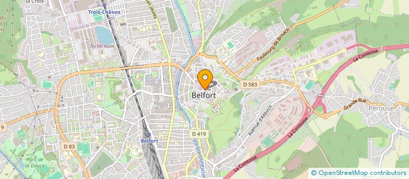 localisation de l'entreprise PAGO à BELFORT