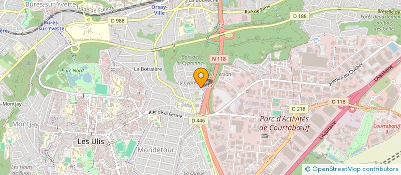 localisation de l'entreprise PAGODE à ORSAY