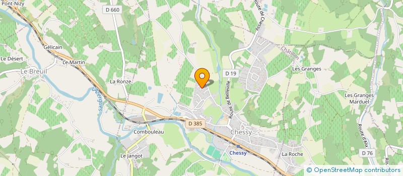 localisation de l'entreprise PAGOMA  CHESSY