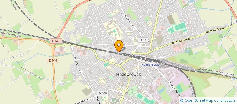 localisation de l'entreprise PAGUI  HAZEBROUCK
