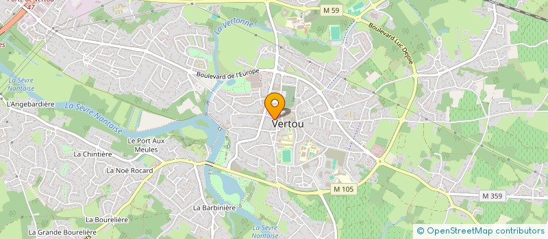 localisation de l'entreprise PAGUI SARL à VERTOU