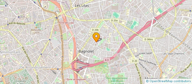 localisation de l'entreprise PAHARMACIE DE L'EGLISE à BAGNOLET