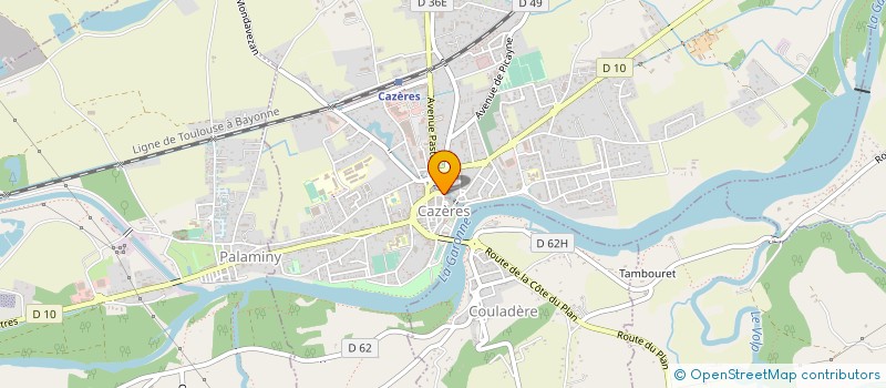 localisation de l'entreprise PAHLM PROJETS ARTISTIQUES HORS LES MURS  CAZERES