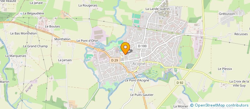 localisation de l'entreprise PAHO  ACIGNE