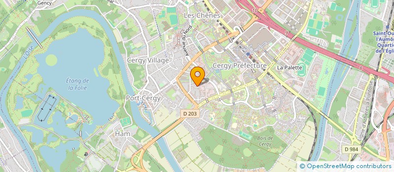 localisation de l'entreprise PAIDA  CERGY