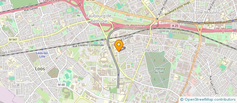 localisation de l'entreprise PAIDEIA à LILLE