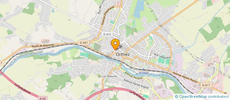 localisation de l'entreprise PAIE ASSISTANCE MULTI ENTREPRISES  ORTHEZ