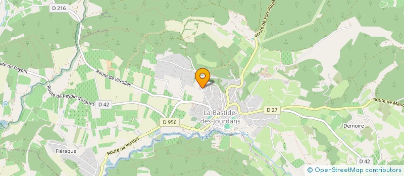 localisation de l'entreprise PAIE ET RH EXPERT  LA BASTIDE-DES-JOURDANS