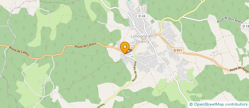 localisation de l'entreprise PAIGAZ  LIMOGNE-EN-QUERCY