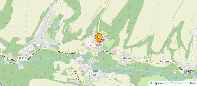 localisation de l'entreprise PAIGNEAU FILS  GILOCOURT