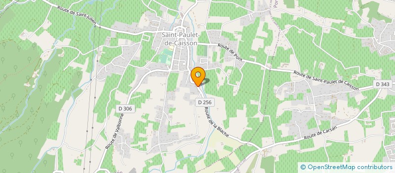 localisation de l'entreprise PAILHES TERRASSEMENT  SAINT-PAULET-DE-CAISSON