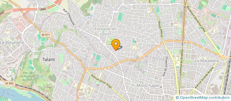 localisation de l'entreprise PAILIL  FONTAINE-LES-DIJON