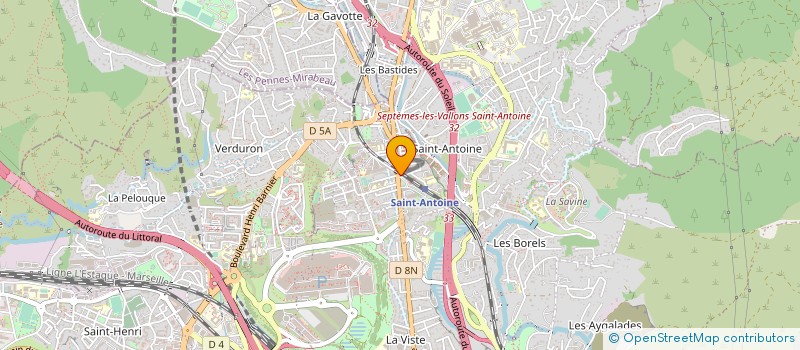 localisation de l'entreprise PAILINE SARL à MARSEILLE